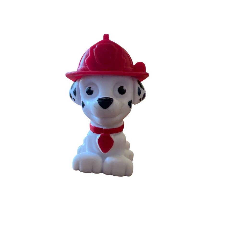 Paw Patrol Marshall Dalmatian Firefighter Dog Mini Figure Toy Fire Hat 1.75"